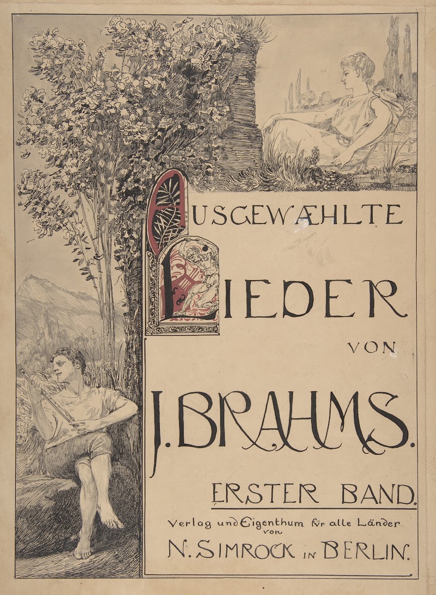 Design for a Title Page for Sheet Music late 19thearly 20th century