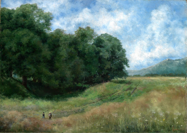 Feldweg bei Kronberg im Taunus 1877