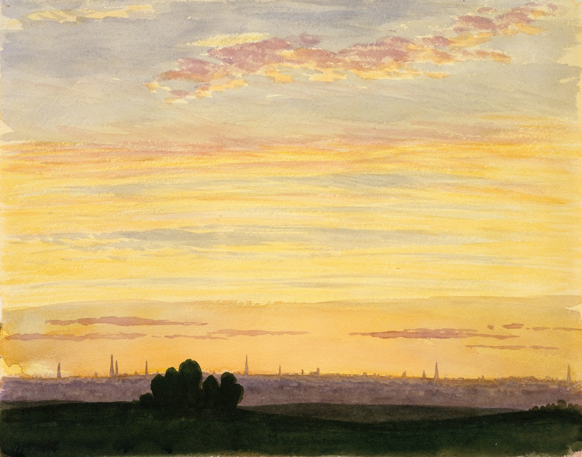 City and Sunset