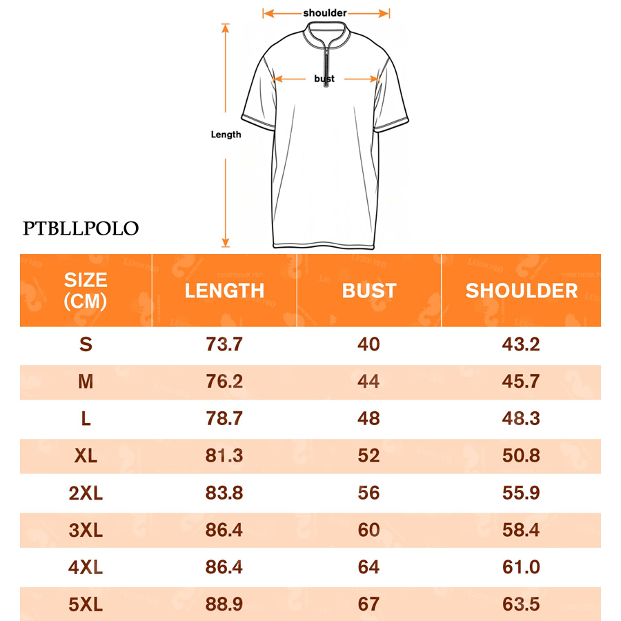AOP PTB Zip Polo Shirt