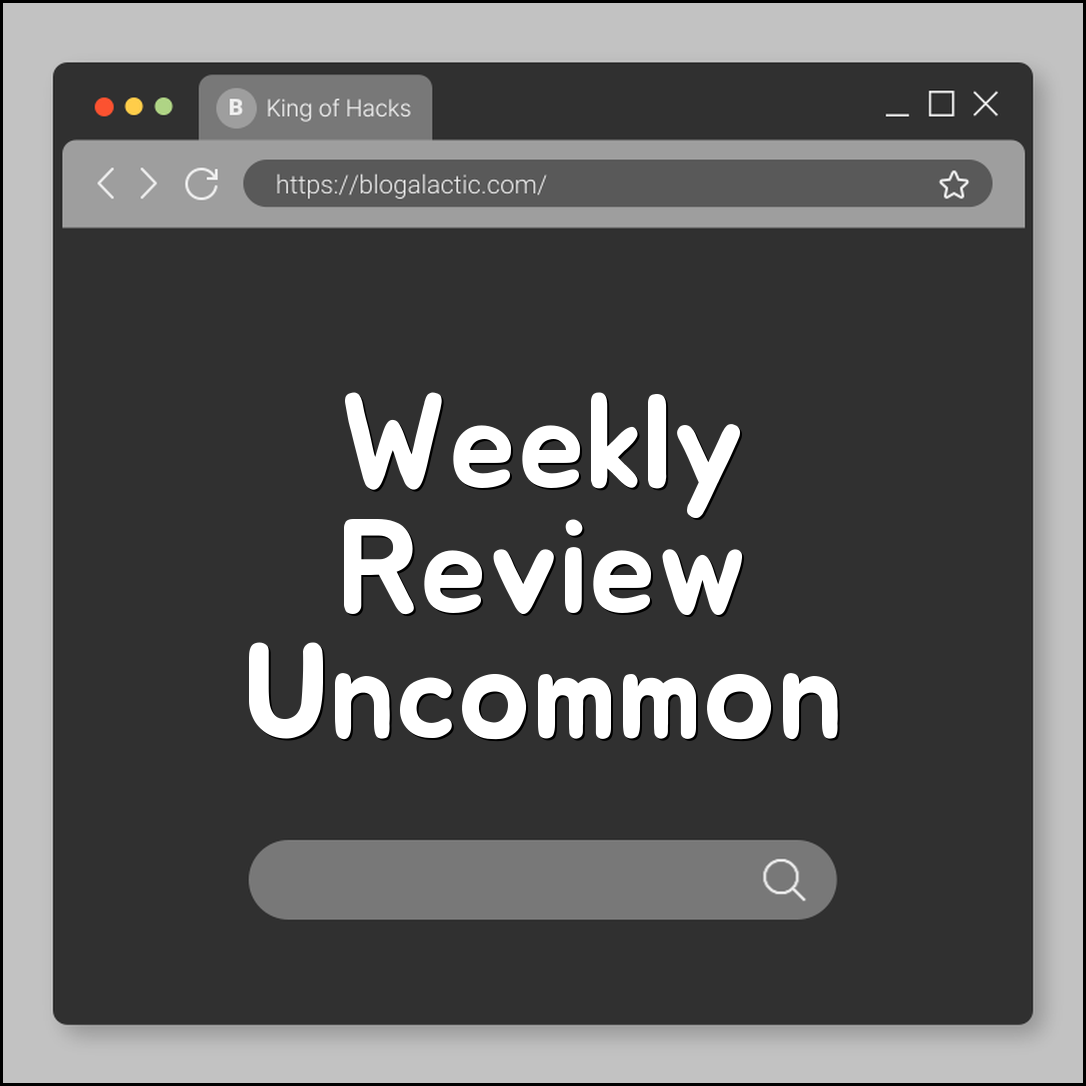 Weekly review uncommon templates (reflect, reset, checklist)
