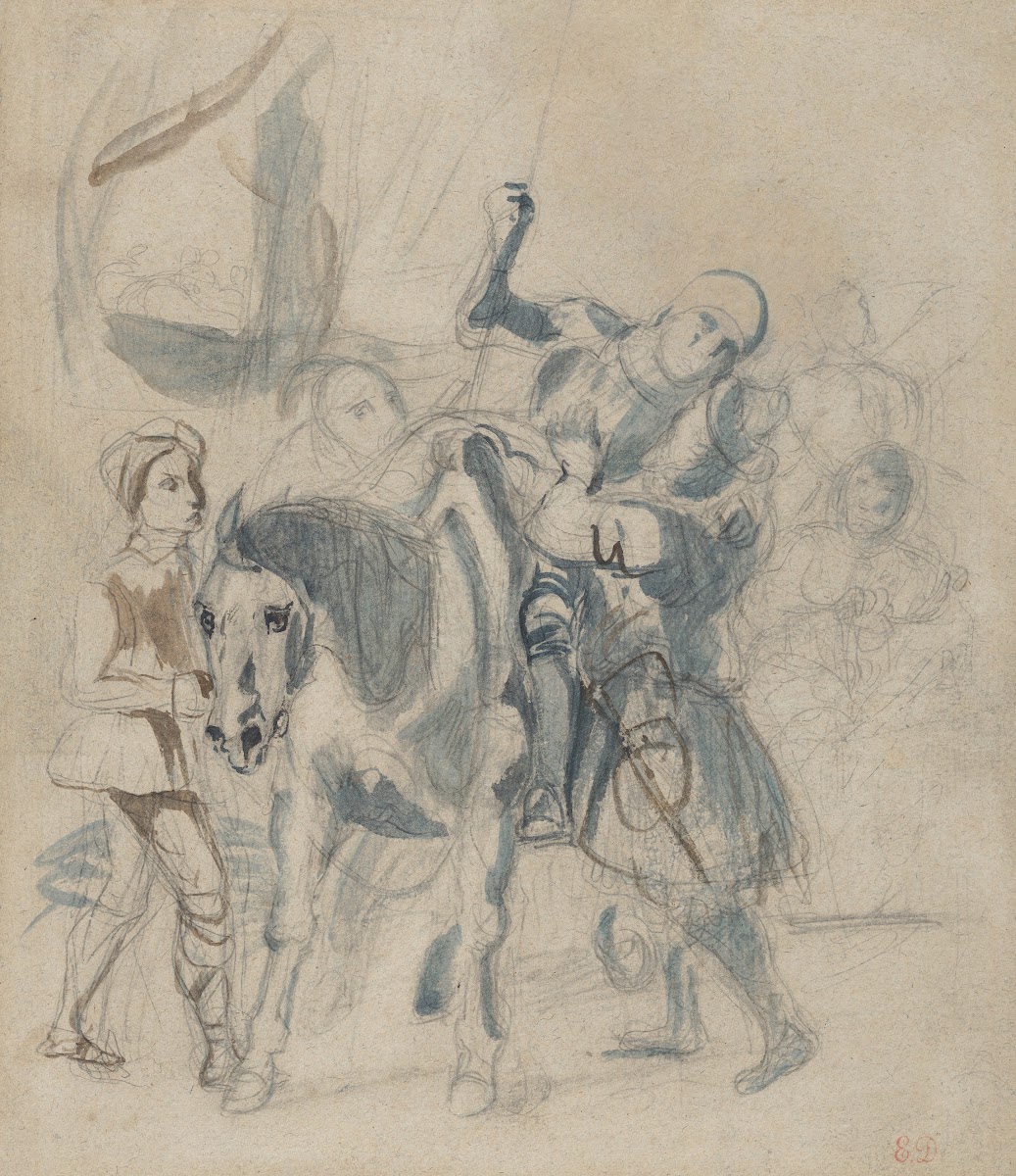 The Wounded Goetz von Berlichingen Takes Refuge in a Gypsy Camp ca 1836