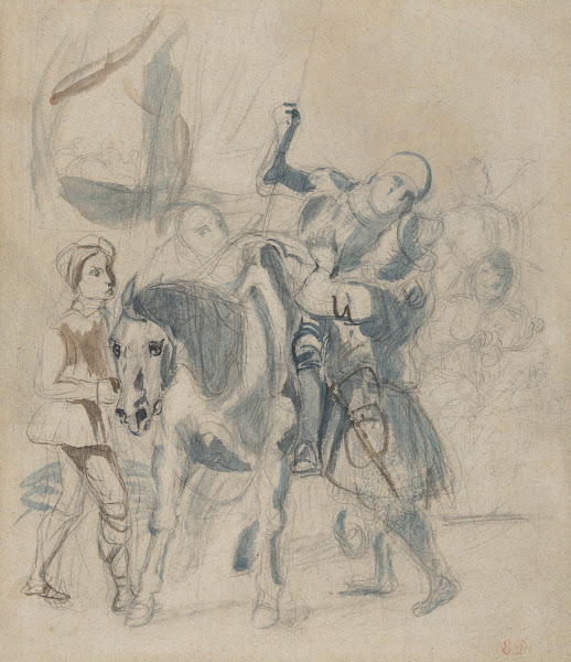 The Wounded Goetz von Berlichingen Takes Refuge in a Gypsy Camp ca 1836