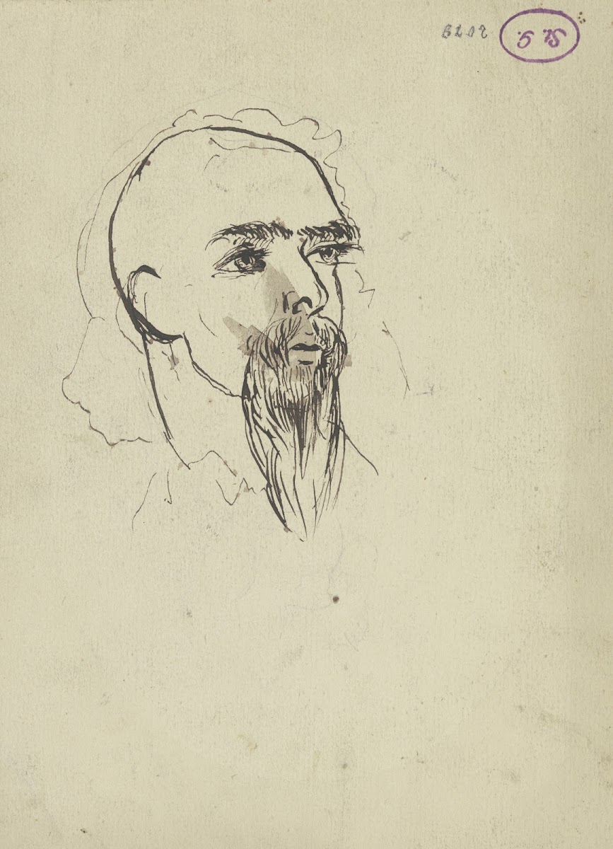 Bearded head 1860