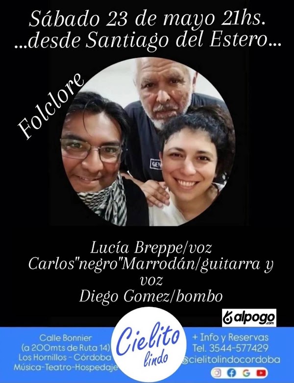 Folclore con Lucía Breppe, Carlos Marrodán y Diego Gomez