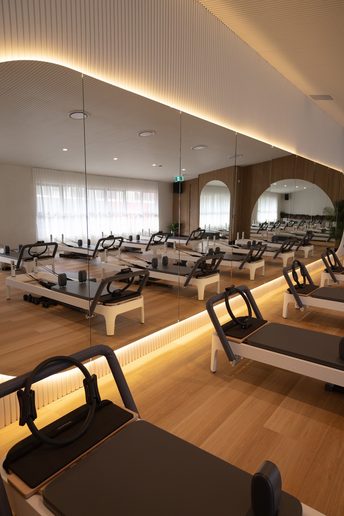 Reformer studio at Grind Pilates Co Burleigh Heads