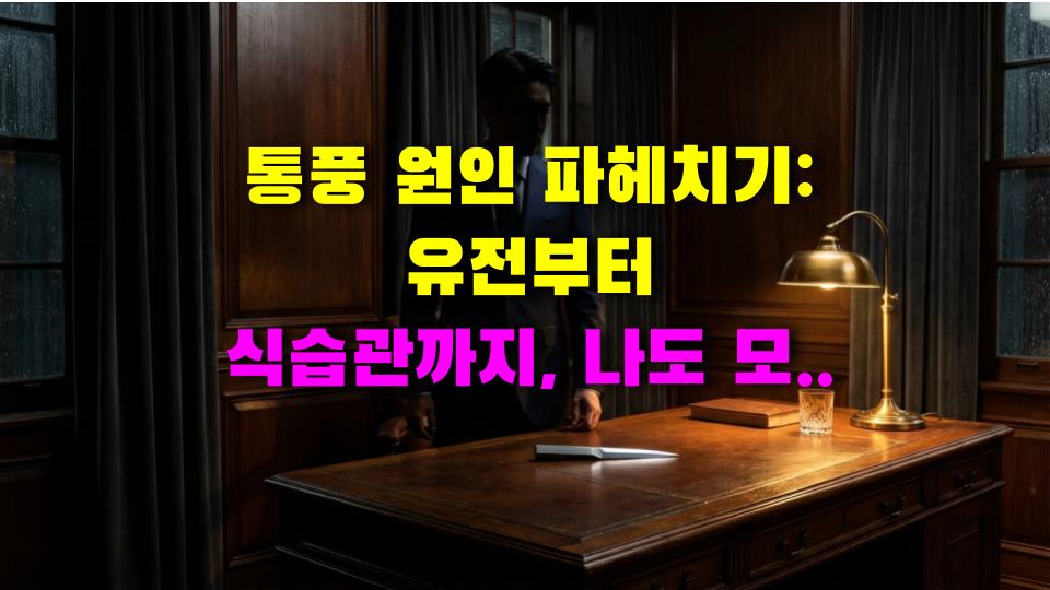 통풍 원인 파헤치기: 유전부터 식습관까지, 나도 모르게 당신을 공격하는 통풍의 비밀