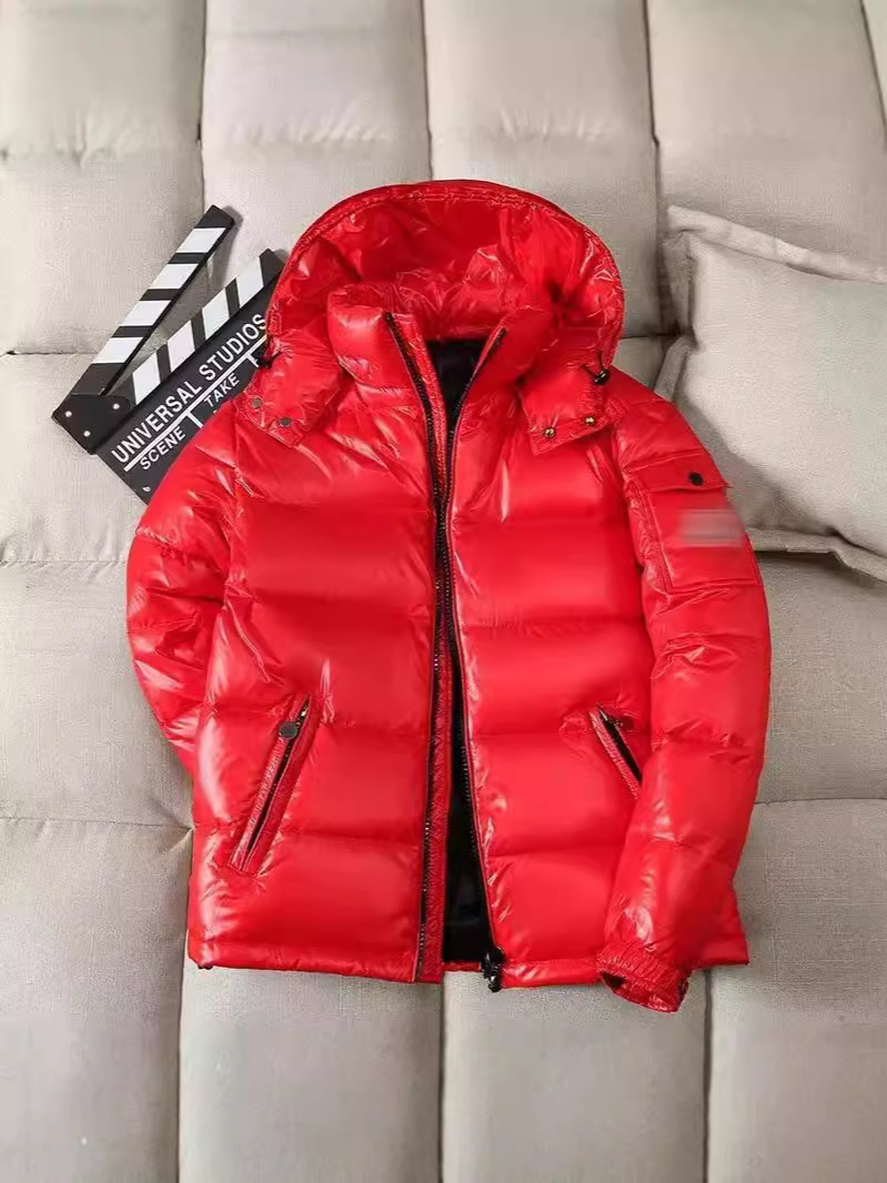 Men's down jacket, insulated, stand-up collar, short