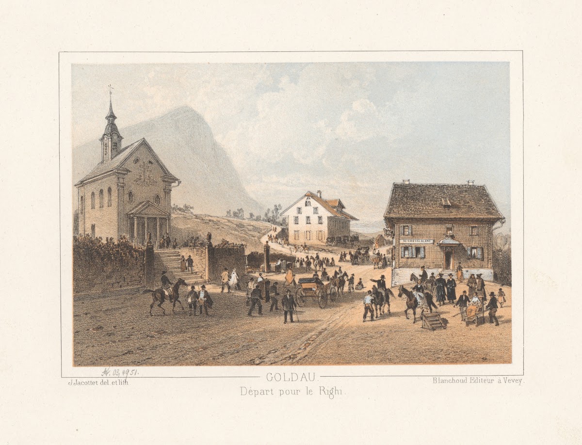 Goldau Départ pour le Righi