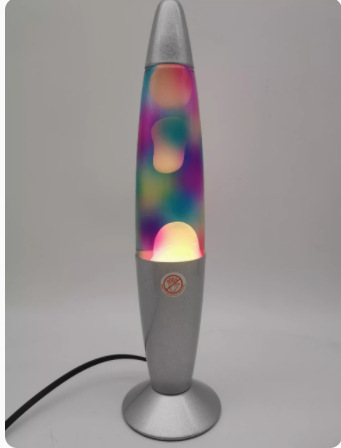 Lavalampe mit Aluminiumschirm, 40 cm