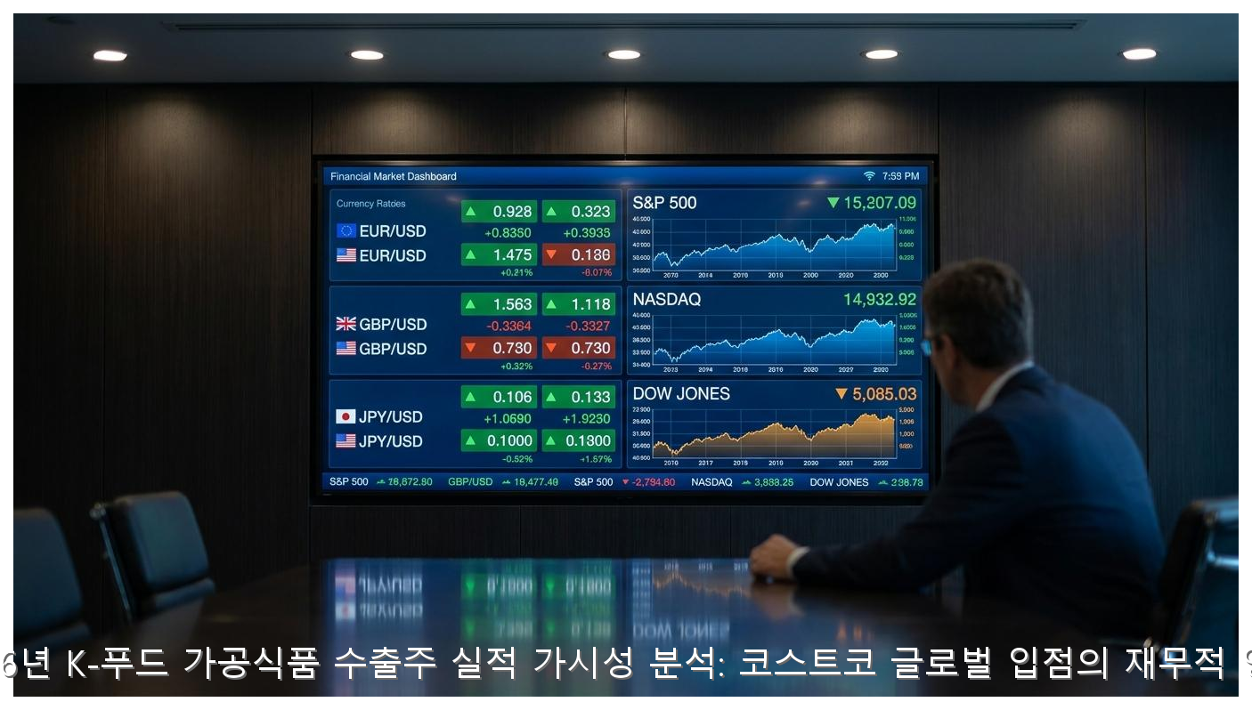 2026년 K-푸드 가공식품 수출주 실적 가시성 분석: 코스트코 글로벌 입점의 재무적 영향 핵심 안내 및 분석 인포그래픽 (7)