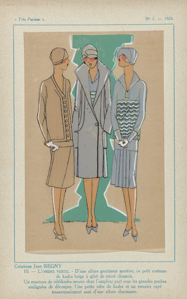 Créations Jane Regny  Lombre Verte 1926