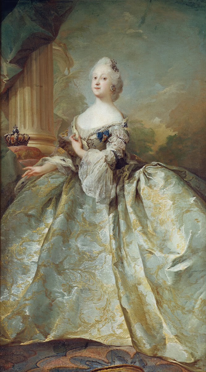 Portrait of Louise Frederik Vs first queen 1751