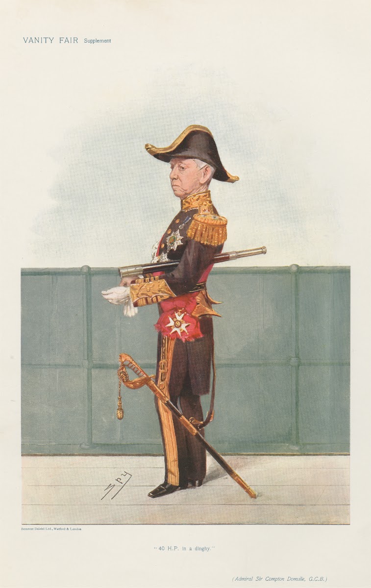 Military and Navy 40 HP in a Dinghy Admiral Sir Compton Domvile 1906