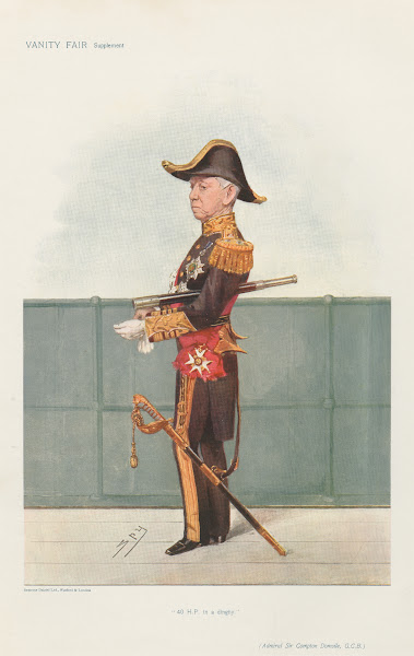 Military and Navy 40 HP in a Dinghy Admiral Sir Compton Domvile 1906