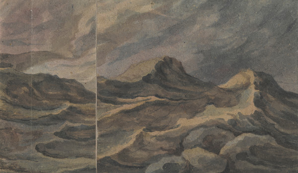 Fantastisch berglandschap voorgrond La Tour de Babel