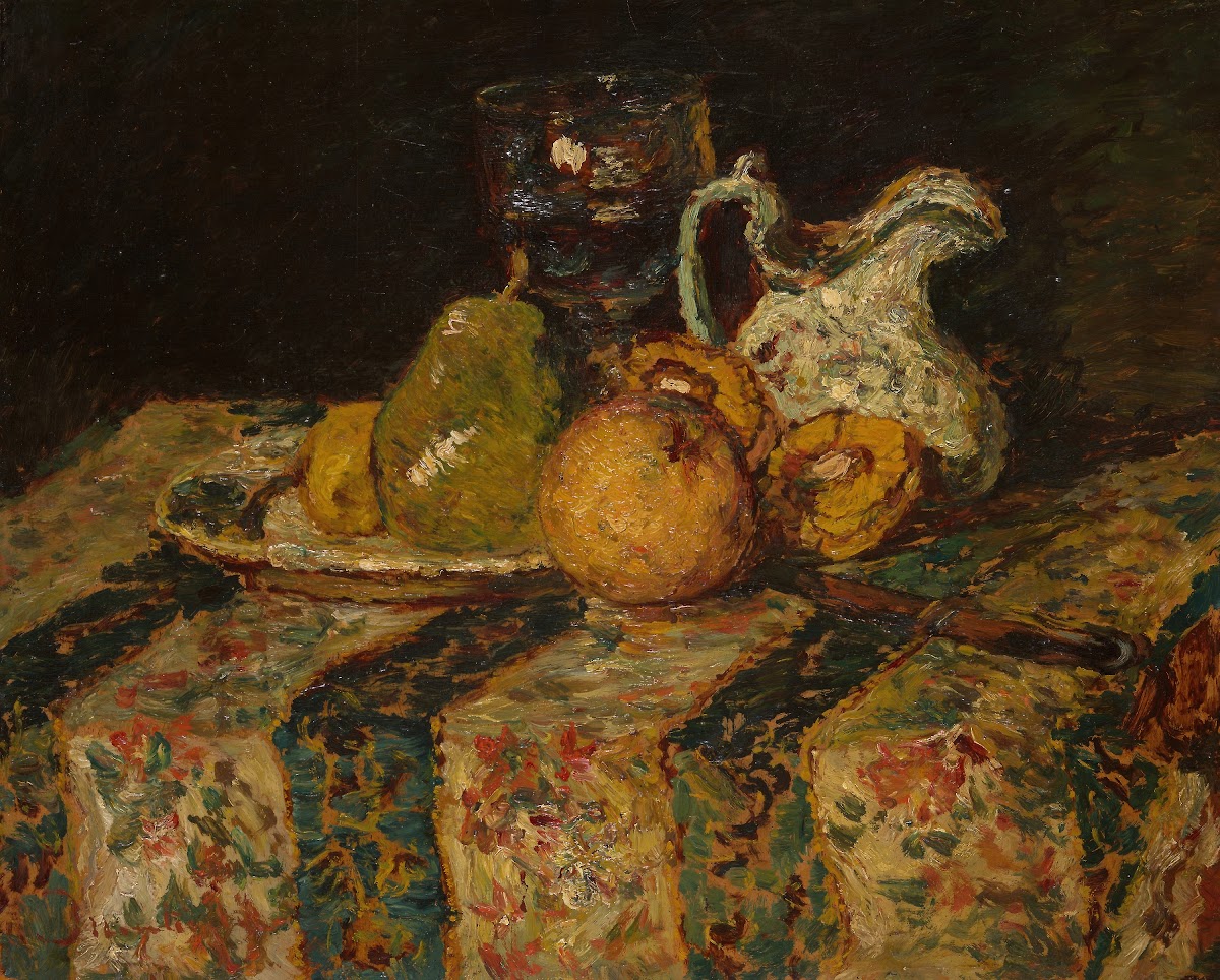 Still Life With Fruit And Wine Jug 1874