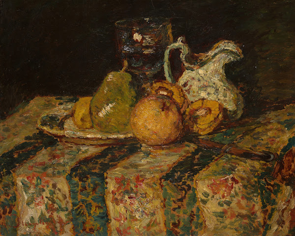 Still Life With Fruit And Wine Jug 1874