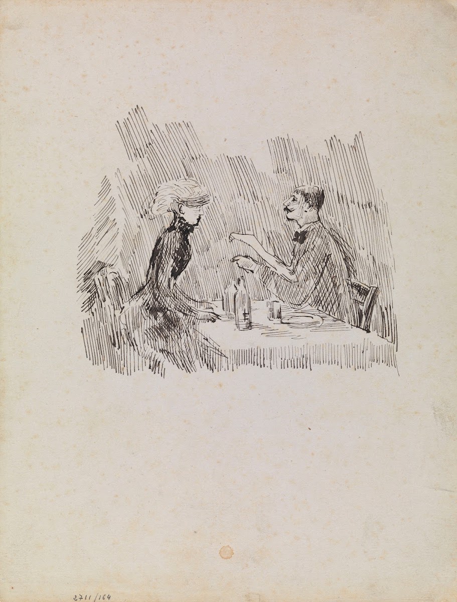 Gentleman and Lady at the Table