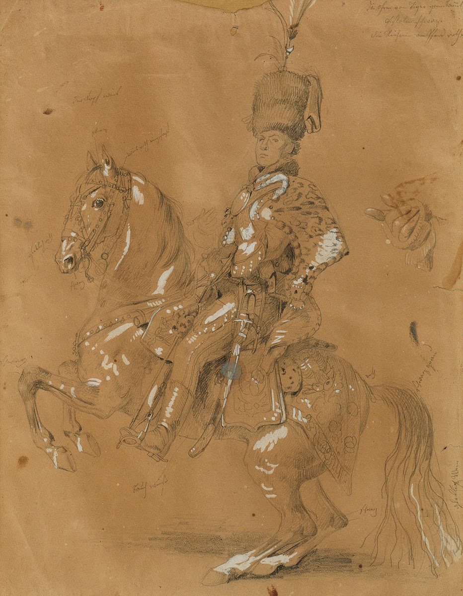 Theodor Aron de Bistra zu Pferd before 1823
