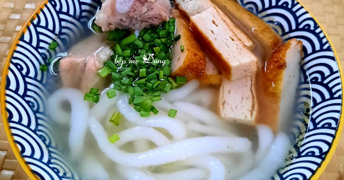 Sợi bánh canh làm từ cơm nguội và bột năng