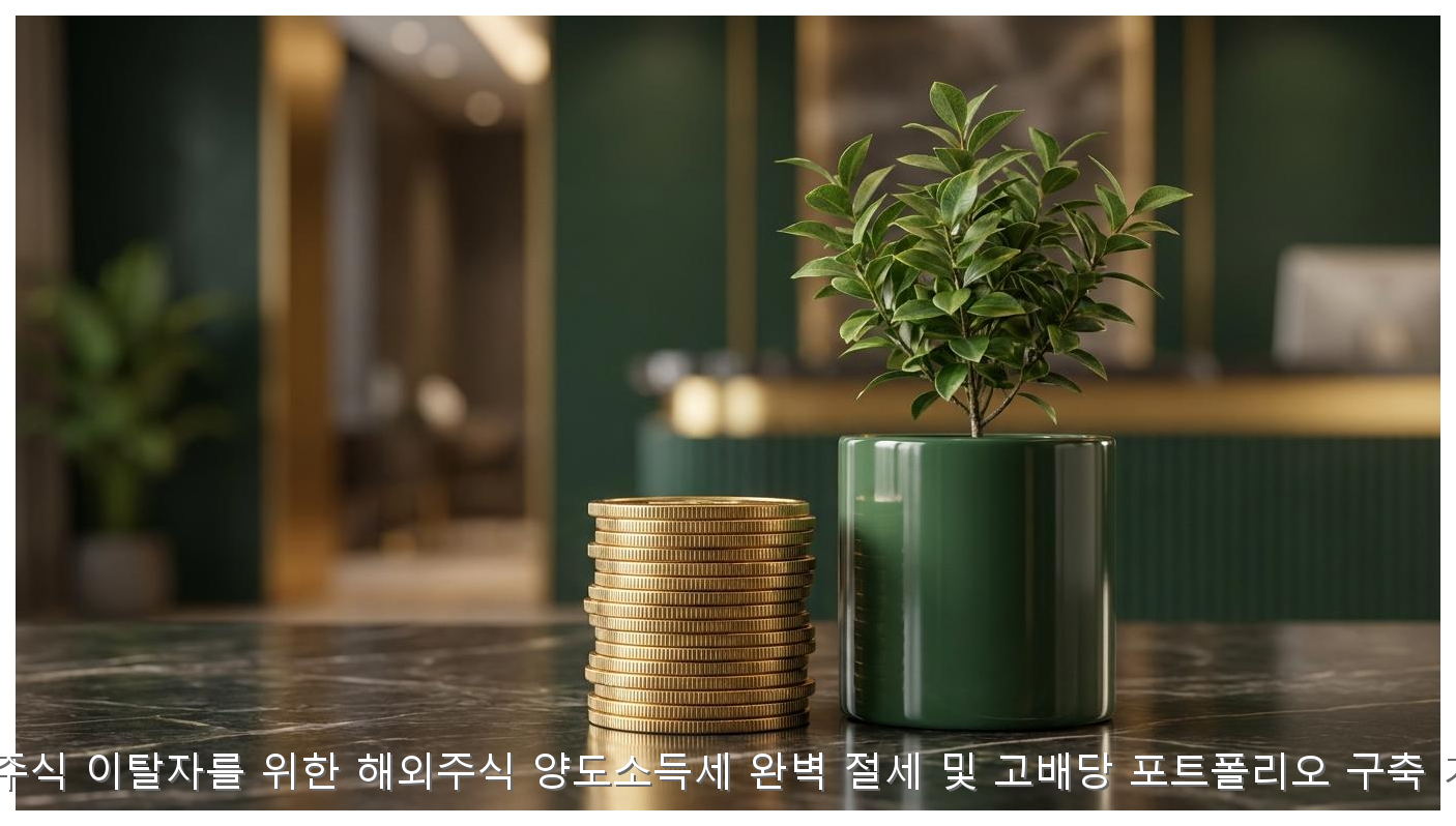 국내 주식 이탈자를 위한 해외주식 양도소득세 완벽 절세 및 고배당 포트폴리오 구축 가이드 핵심 안내 및 분석 인포그래픽 (5)