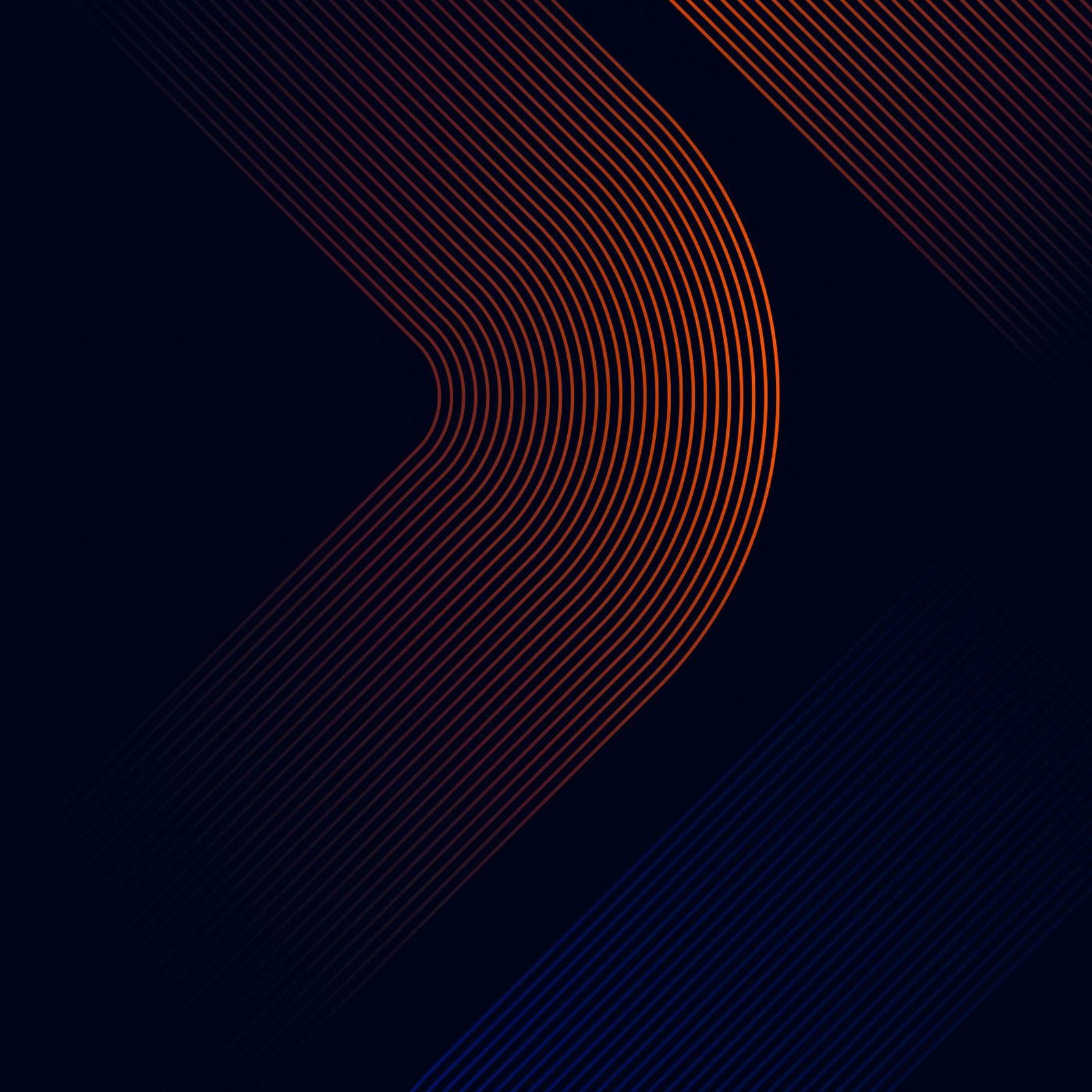 Download Dynamic Orange Blue Line Pattern Full HD iPhone