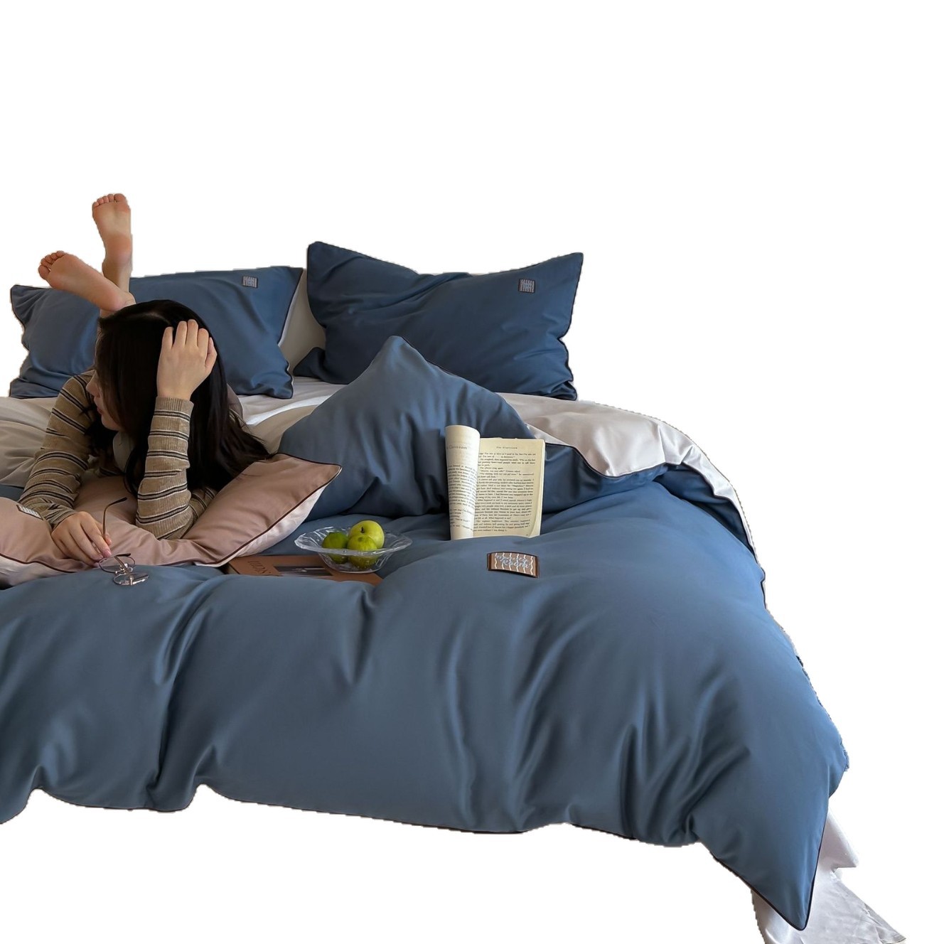 Cotton bedding set, brushed, Ins style
