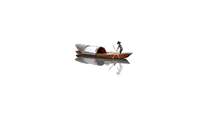 Canoes, Simple Background, Digital Art, Minimalism, Oriental 4K Wallpaper Background