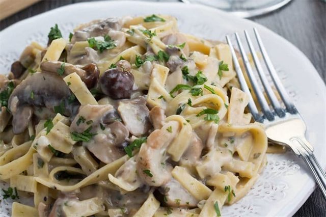 Pasta Sốt Kem Nấm