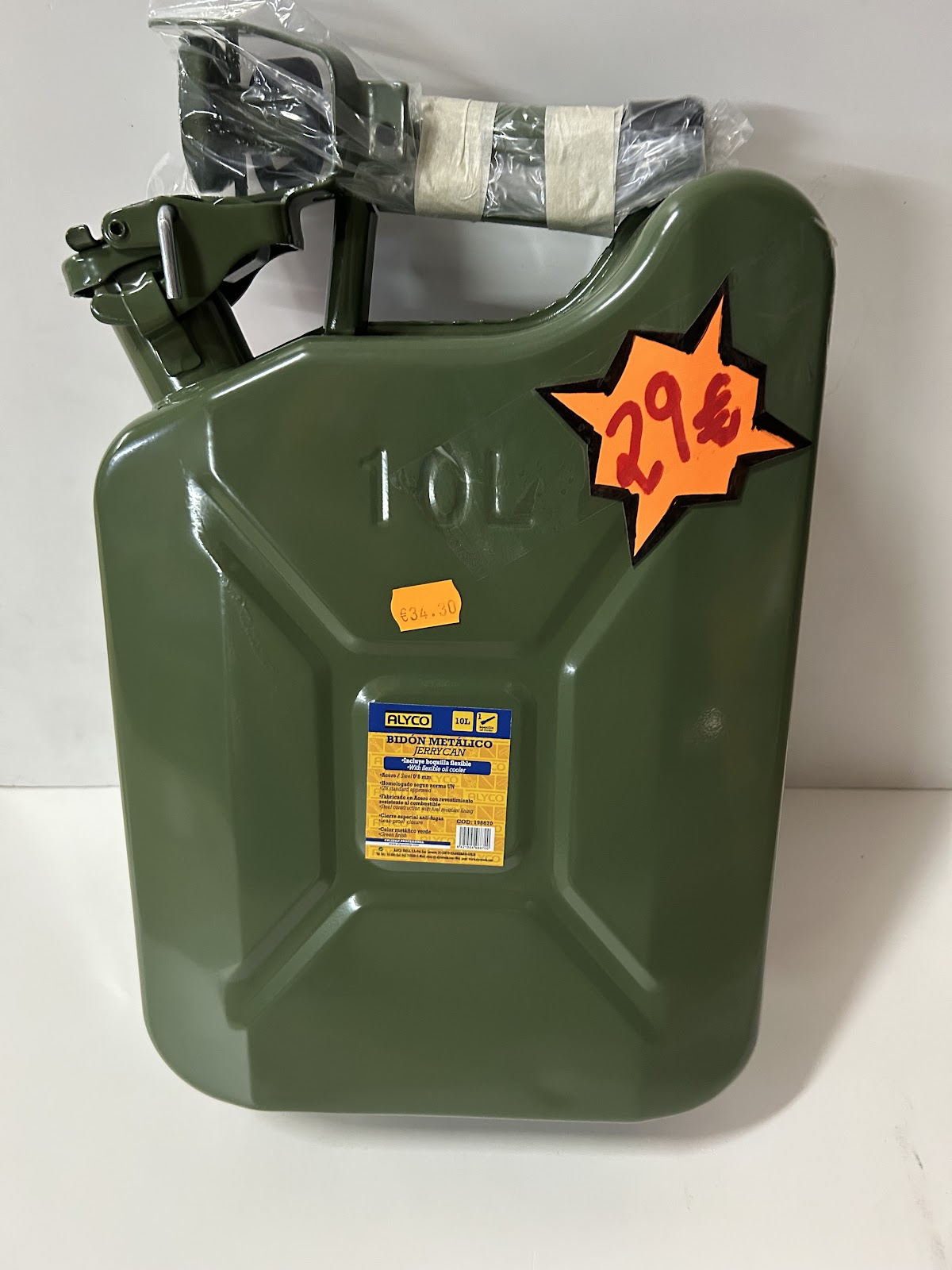  BIDON DE COMBUSTIBLE METALICO DE 10 LITROS