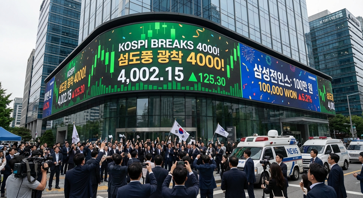 코스피 4000선 돌파