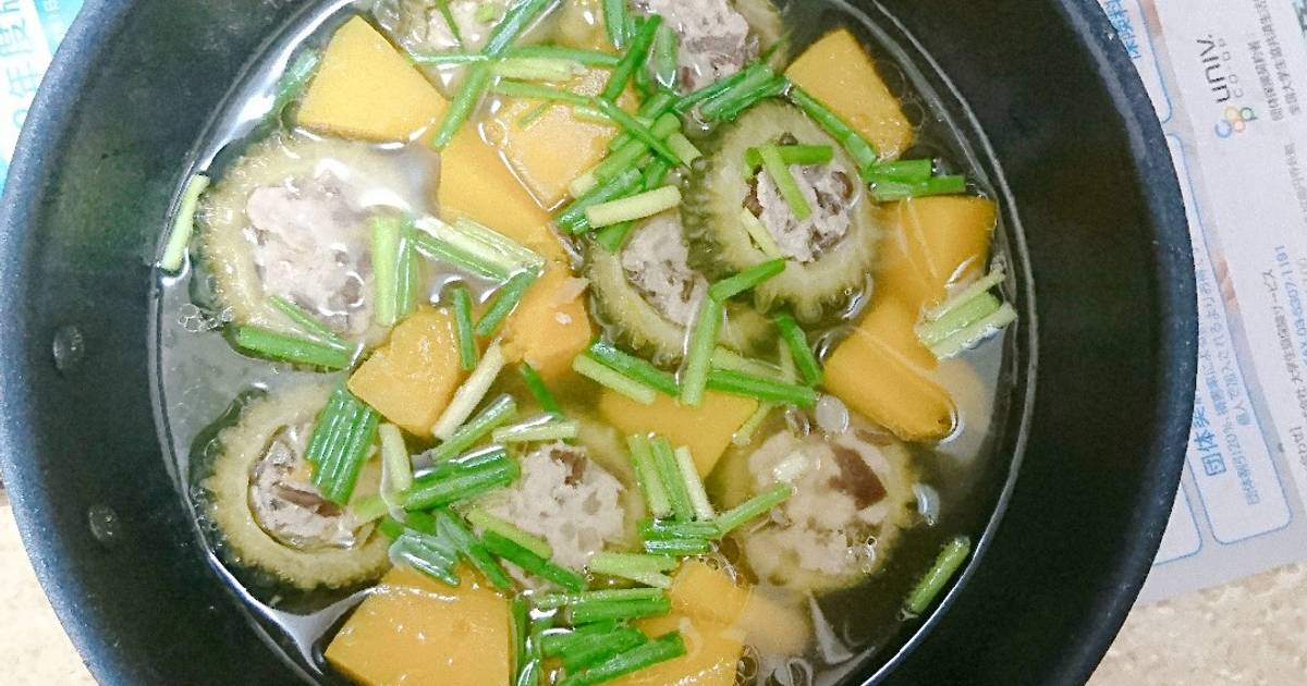 Mướp đắng nhồi thịt bí đỏ
