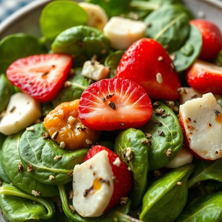 Easy Strawberry Spinach Salad with Honey Balsamic Vinaigrette – Fresh, Crisp & Quick for Weeknights