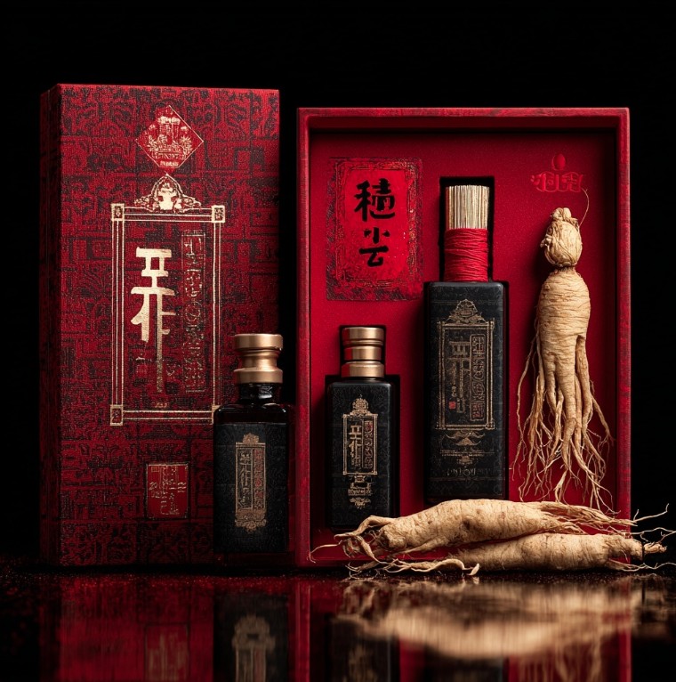 프리미엄 건강식품 명절 선물 이미지