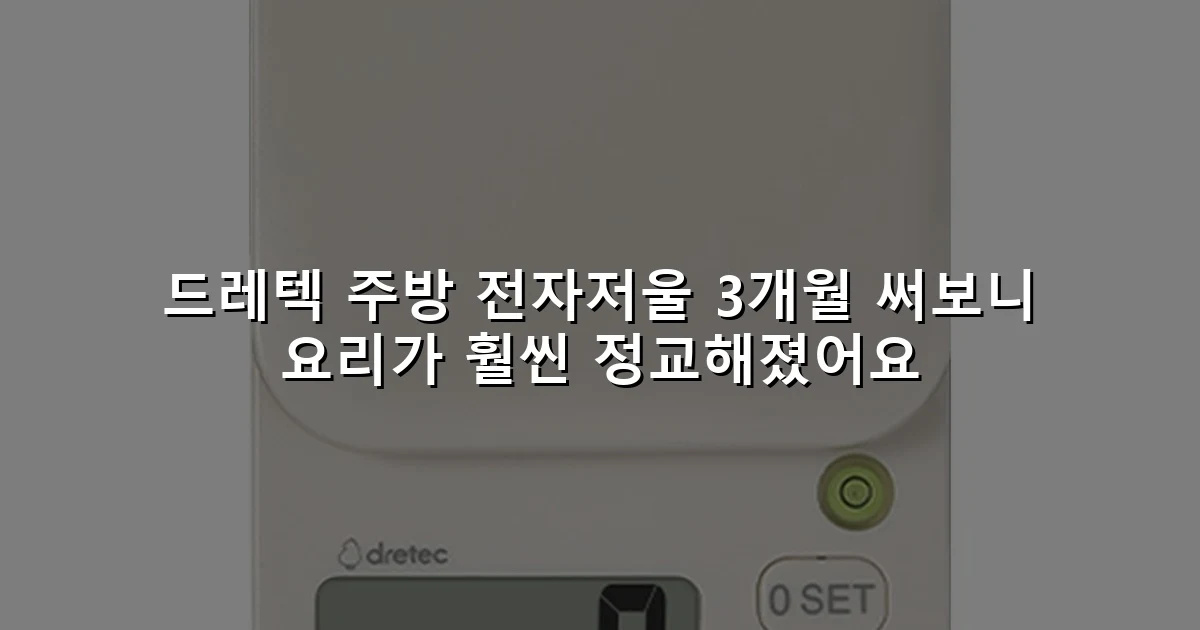 드레텍 주방 전자저울 3개월 써보니 요리가 훨씬 정교해졌어요