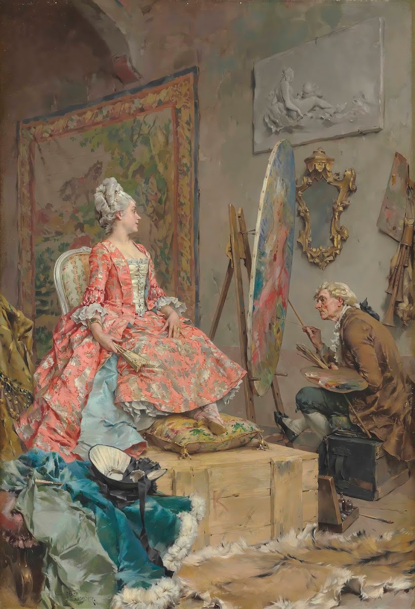 Sitting for her Portrait