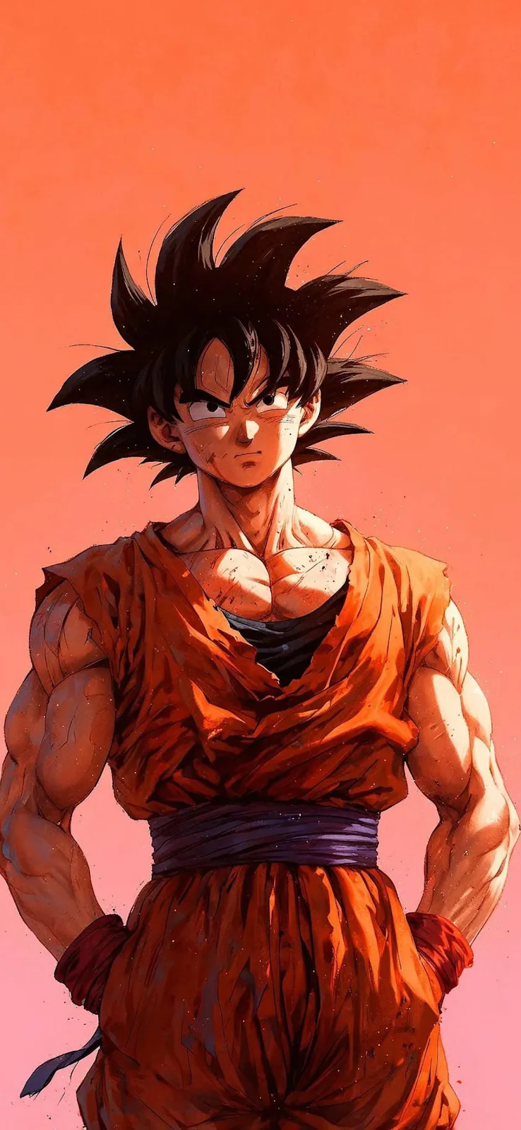Son Goku From Dragon Ball - Anime Illustration Full HD iPhone Wallpaper (1179x2556)