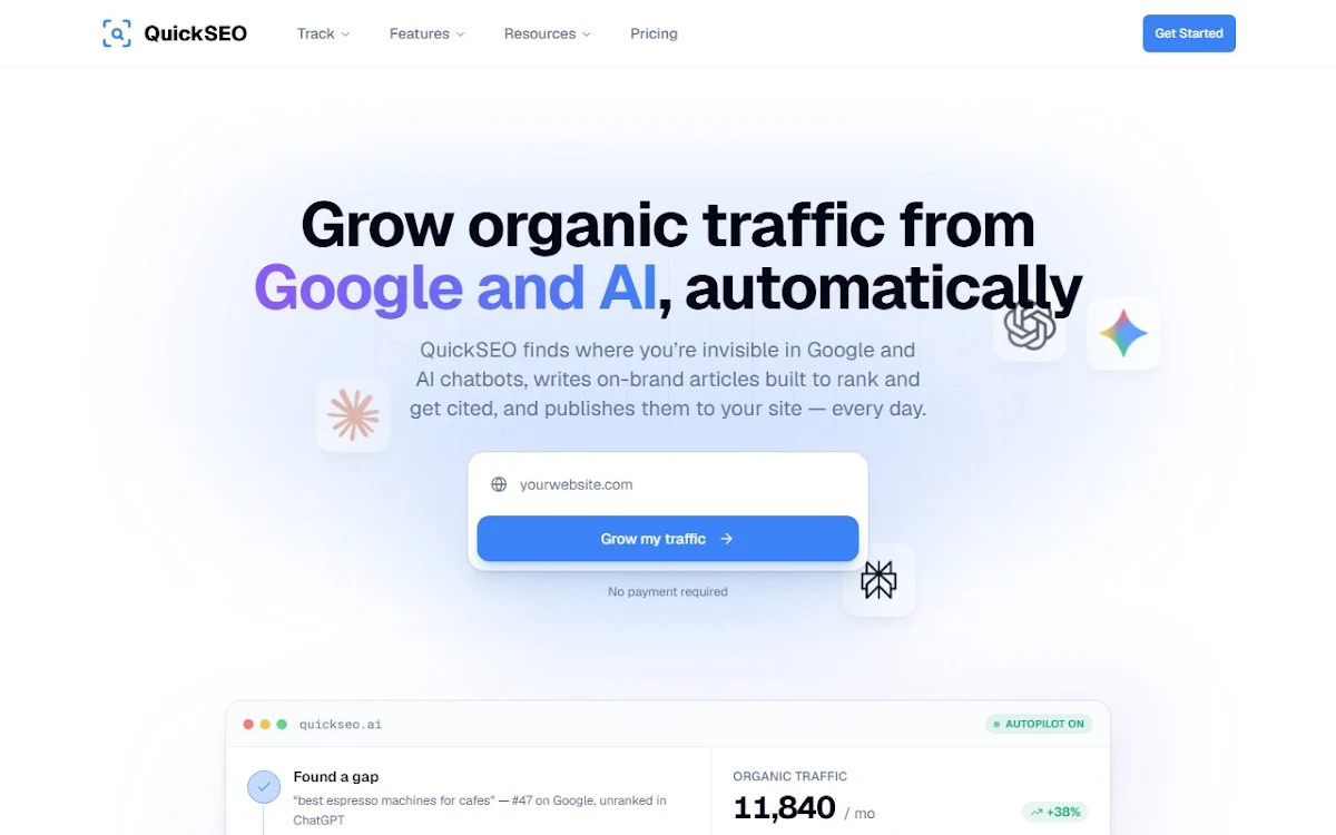 Captura de QuickSEO
