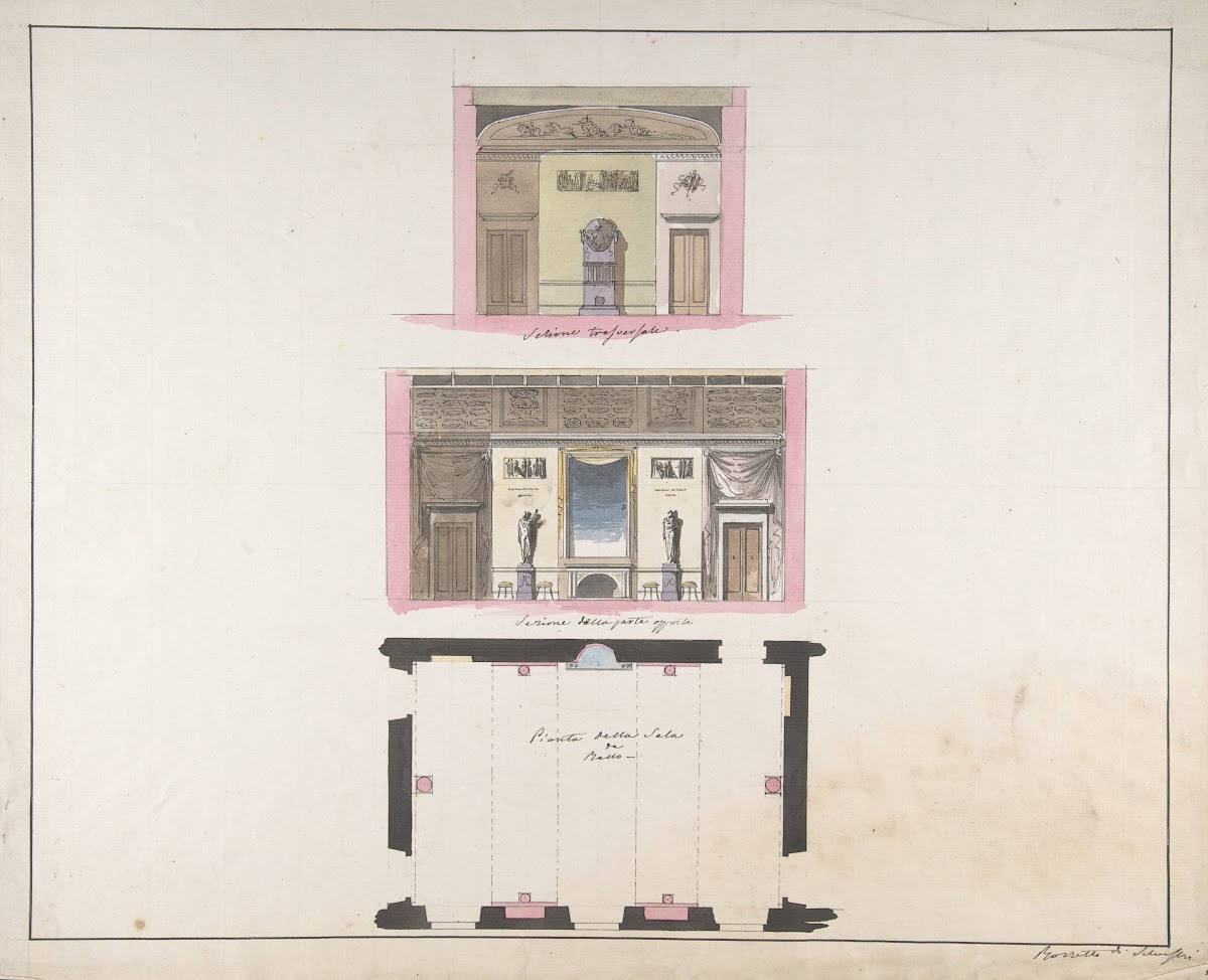 Elevation della nuova Galleria 17961873