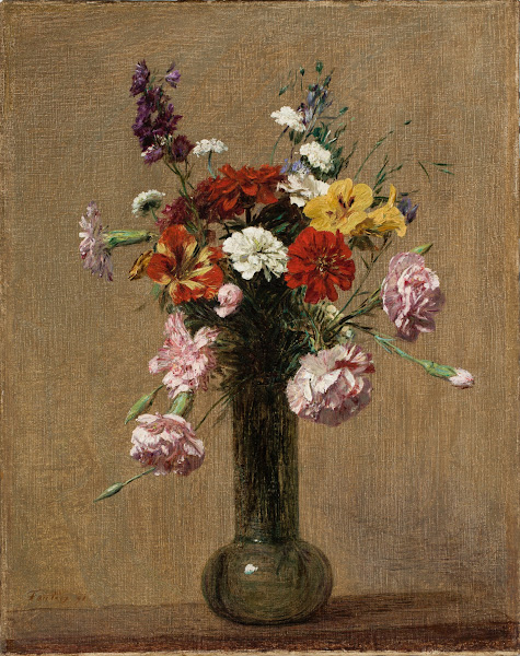 Fleurs diverses dans un vase 1891