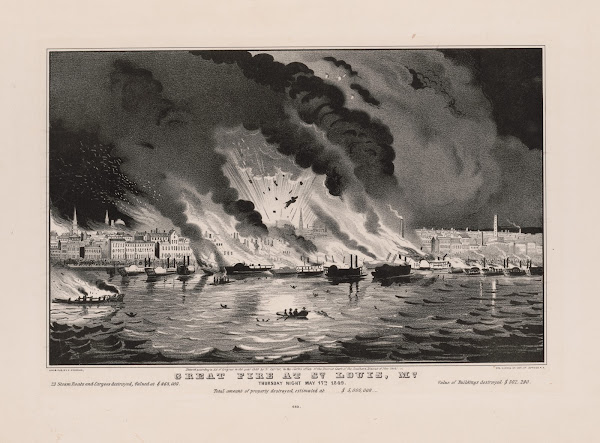 Great fire at St Louis Mo thursday night May 17th 1849
