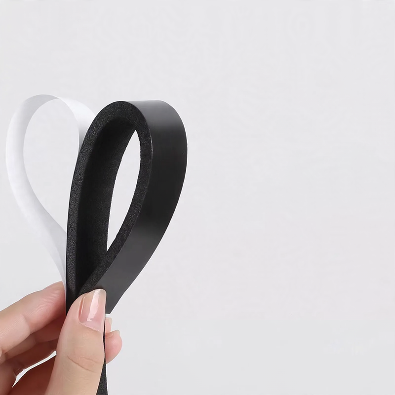 Foam sealing tape for door gaps