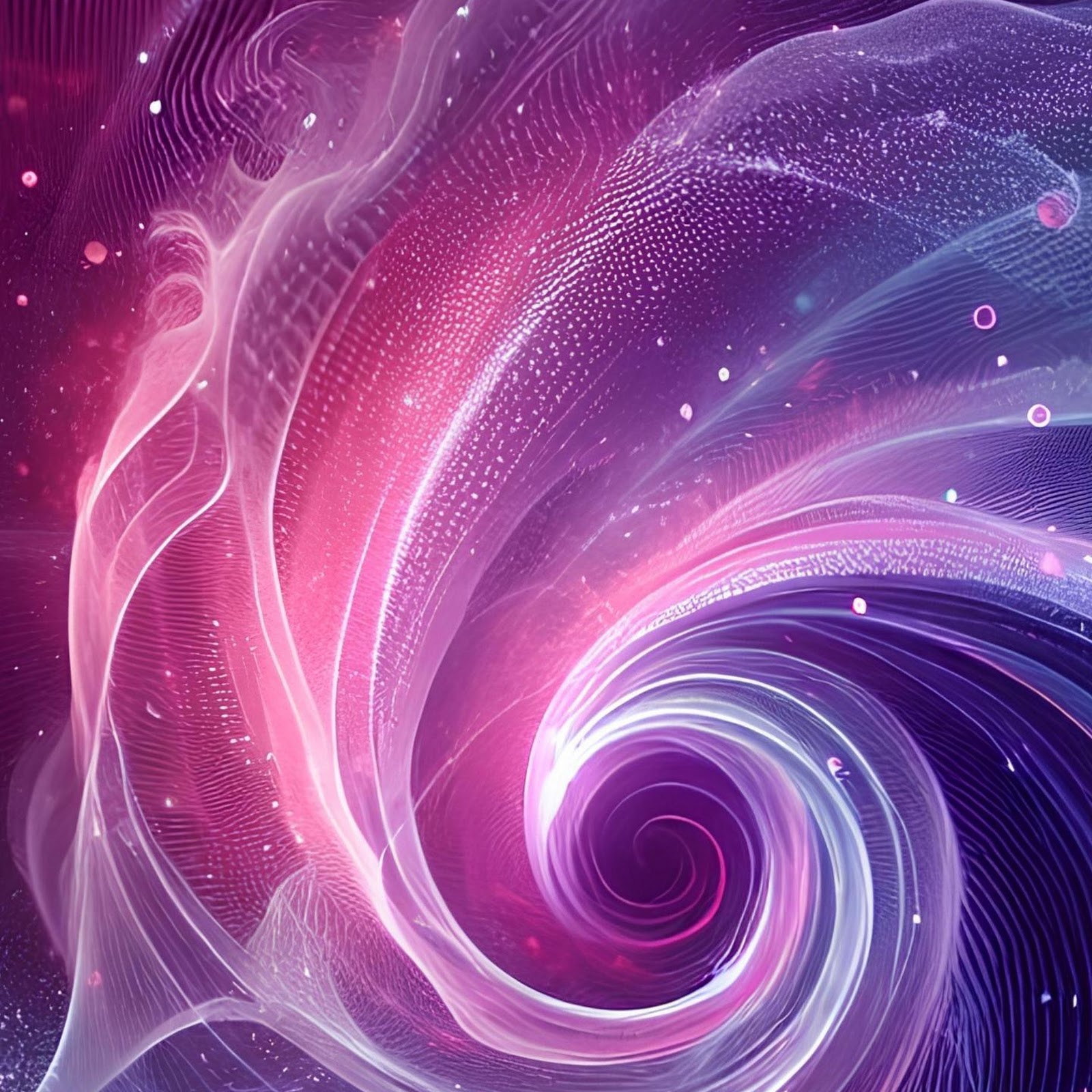 Download Abstract Purple Cosmic Vortex 2K iPhone