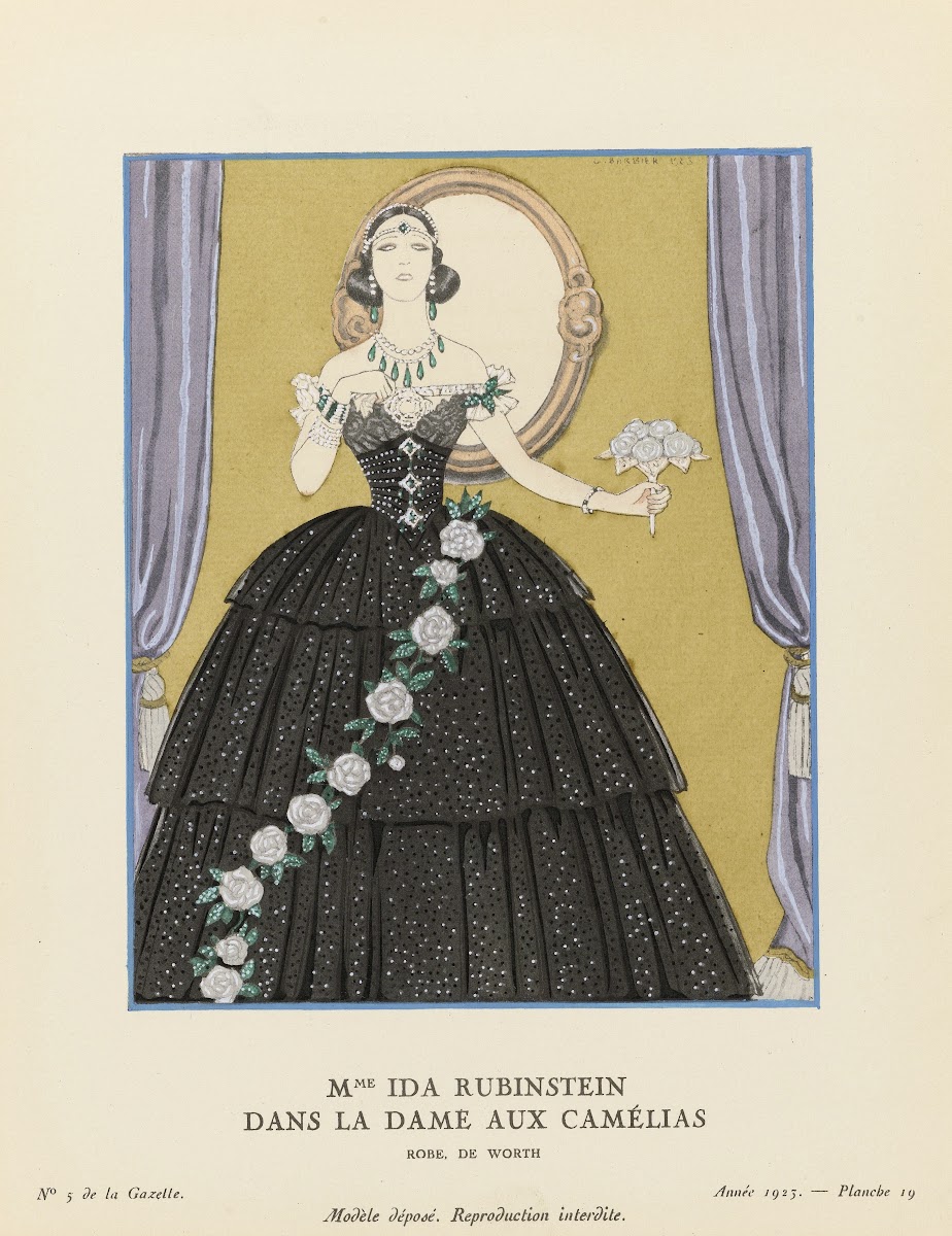 Mme Ida Rubinstein dans La Dame aux Camélias 1923