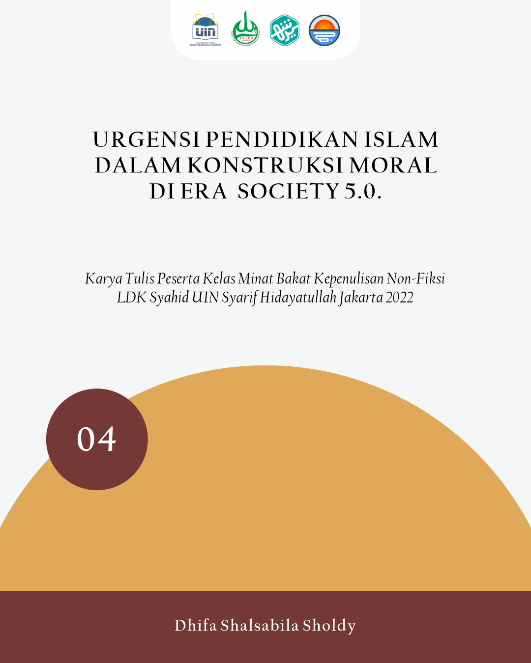 [KMB Non-Fiksi No. 04]  Urgensi Pendidikan Islam dalam Konstruksi Moral di Era Society 5.0.