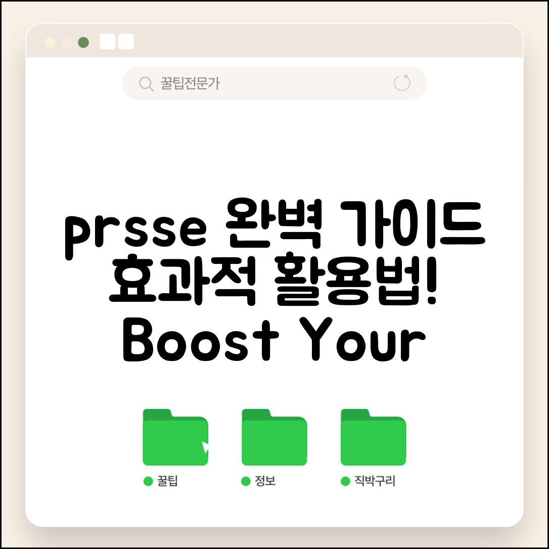 prsse 완벽 가이드: 효과적인 활용법