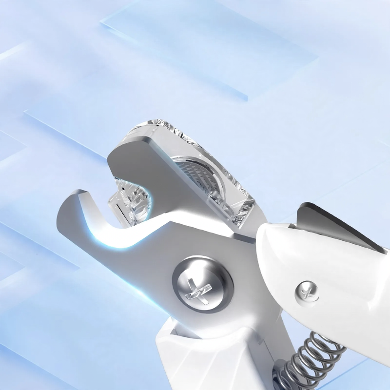 Nail clipper for cats and dogs with LED light