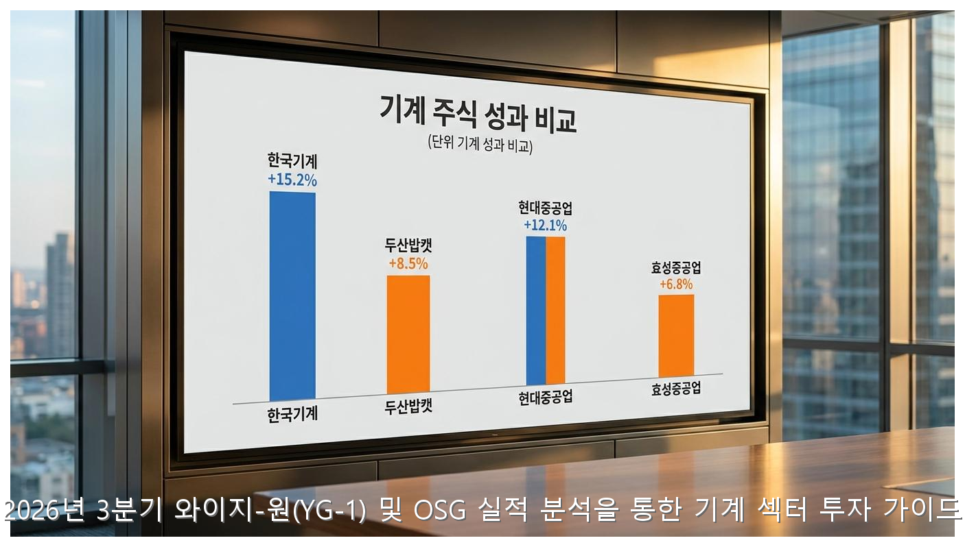 2026년 와이지-원·OSG 실적 분석 및 기계 섹터 투자 전략 핵심 안내 및 분석 인포그래픽 (7)