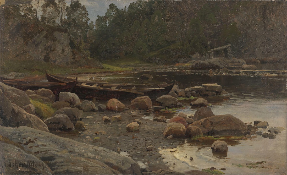 Waterside with Boats 1869